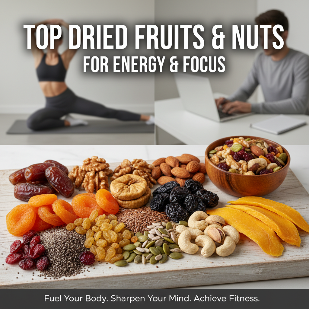Top Dried Fruits and Nuts for Energy & Focus
