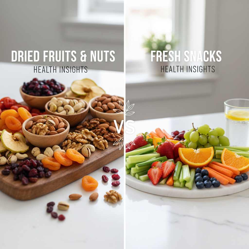 Dried Fruits and Nuts vs Fresh Snacks: Health Insights