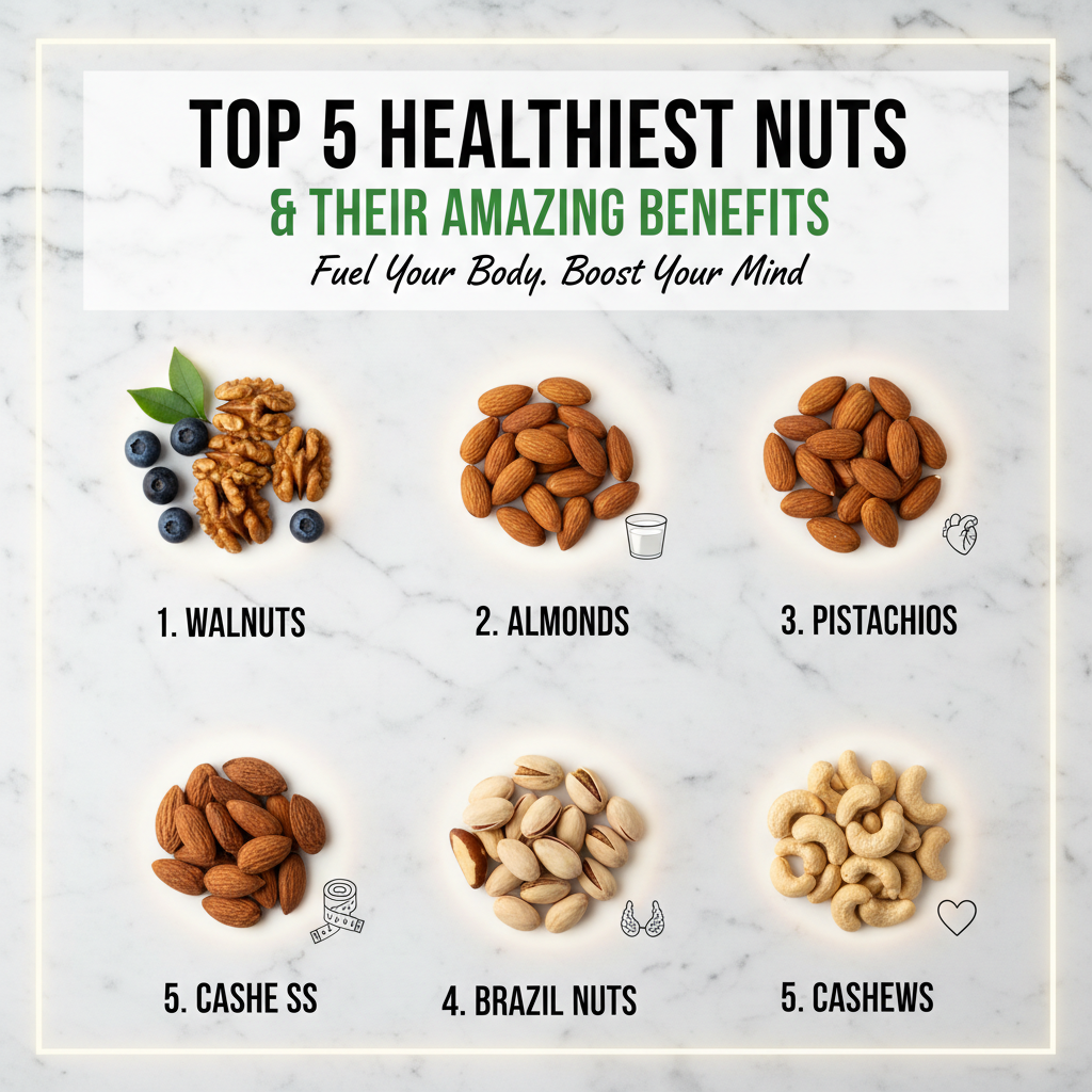 Top 5 Healthiest Nuts and Their Amazing Benefits